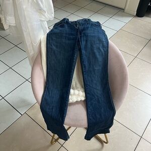 7 For All Mankind Dark Blue Boot Cut Jeans